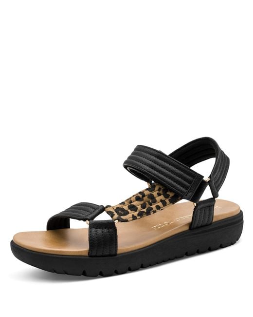 Marco Tozzi Black Sandale
