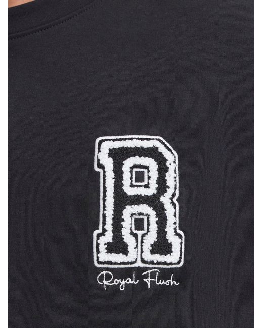 Solid Rundhalsshirt Sdrowdy in Black für Herren