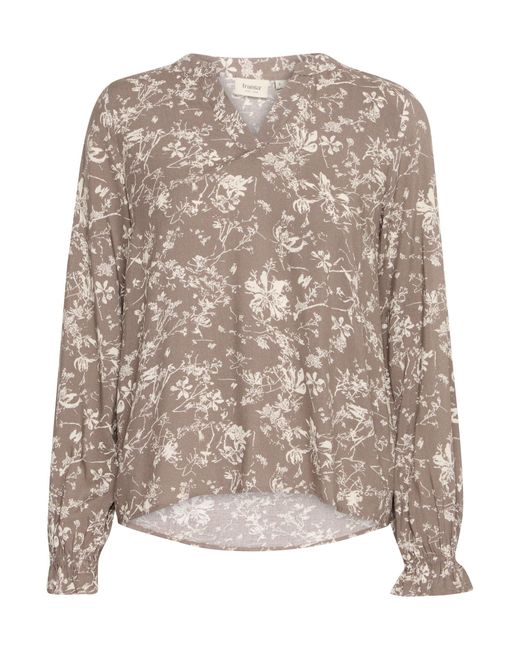 Fransa Brown Bluse Flowy Bl 3