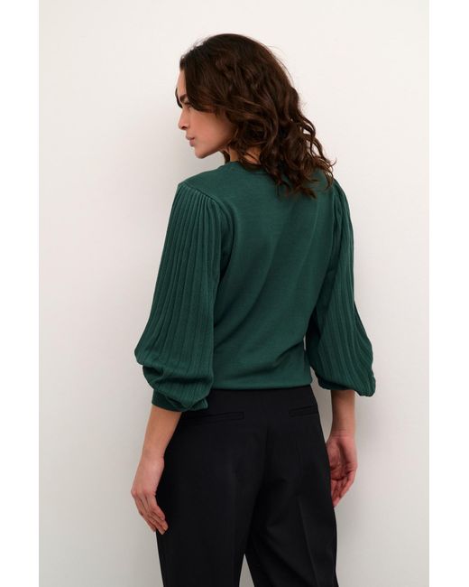 Kaffe Green Pullover Kalone