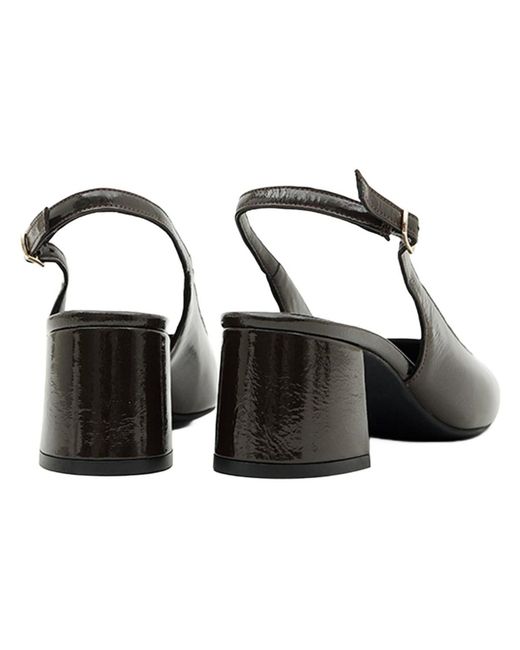 Desa Black Slingpumps Slingback-Blockabsatz