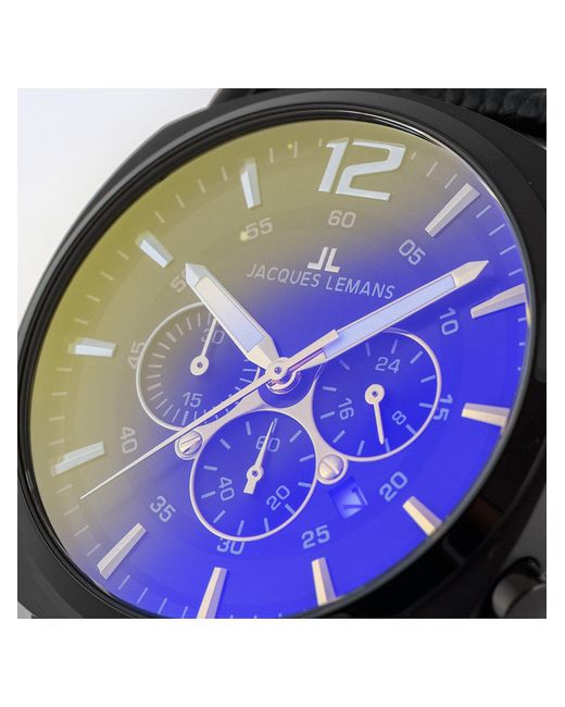 Jacques Lemans Analoguhr in Black für Herren