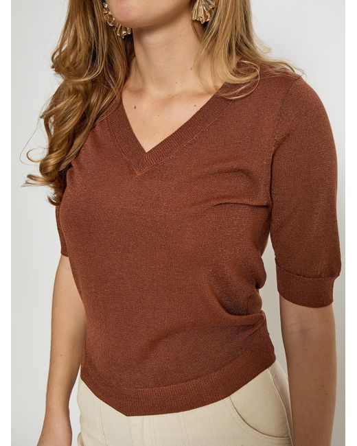 Minus Brown Pullover Milla
