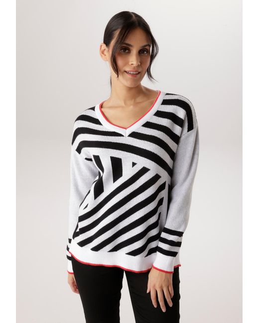 Aniston SELECTED Black Pullover