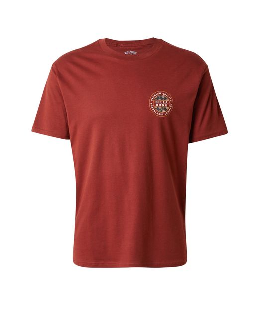 Billabong T-Shirt Rotor Fill in Red für Herren