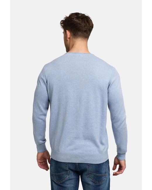 INDICODE Pullover Gamal in Blue für Herren