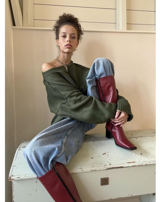 JoDis Red Boots Cassandra