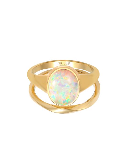 Elli Jewelry Metallic Ring Set
