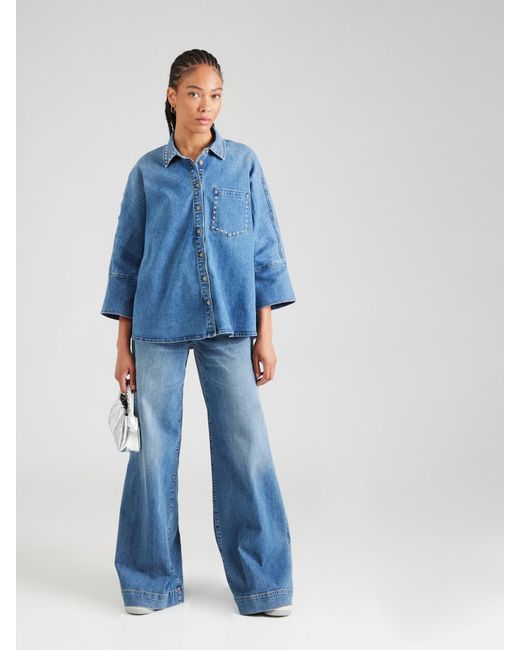 ONLY Blue Bluse 'Onlgrace'