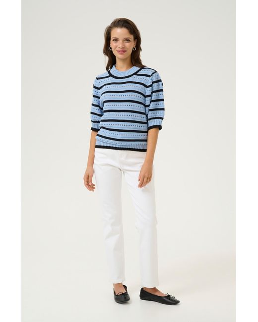 Kaffe Blue Pullover Kaevelyn