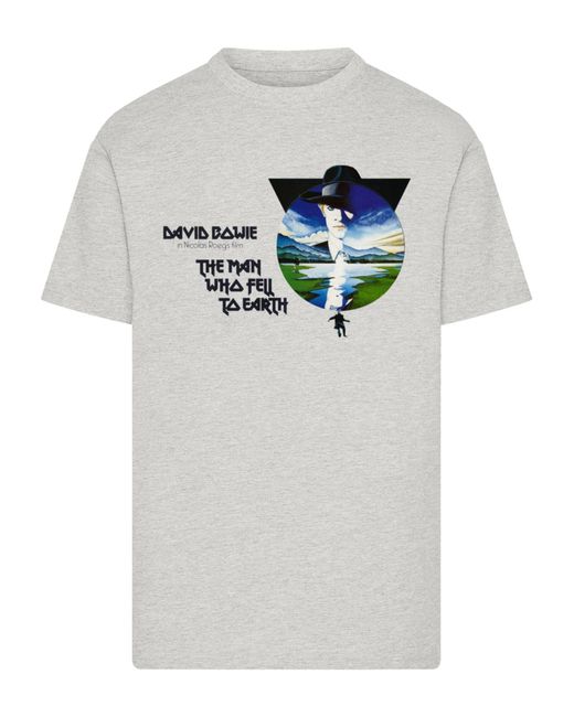 F4NT4STIC T-Shirt The Who Fell To Earth David Bowie in Gray für Herren