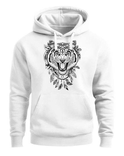 Neverless Sweatshirt Tiger in Gray für Herren
