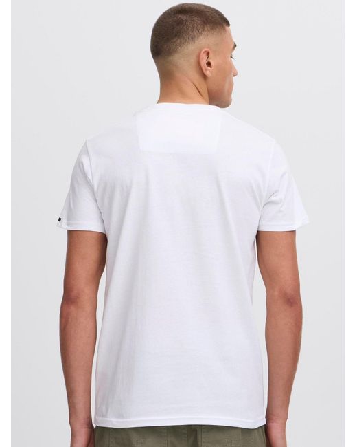 Solid T-Shirt Sdjuan in White für Herren