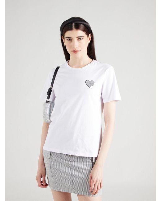 Vila White T-shirt 'mora'