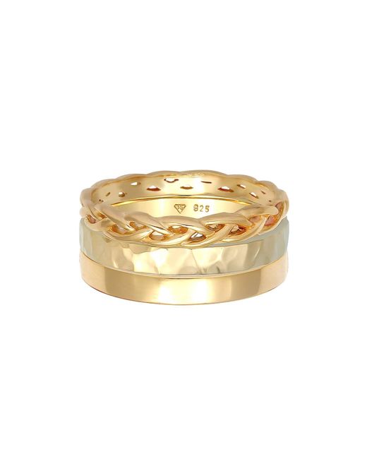 Elli Jewelry Metallic Ring Organic