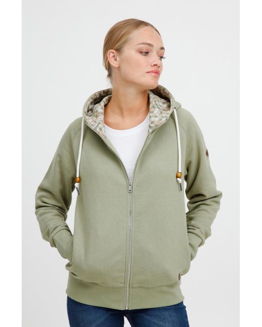 Oxmo Green Kapuzensweatjacke 'ulla'