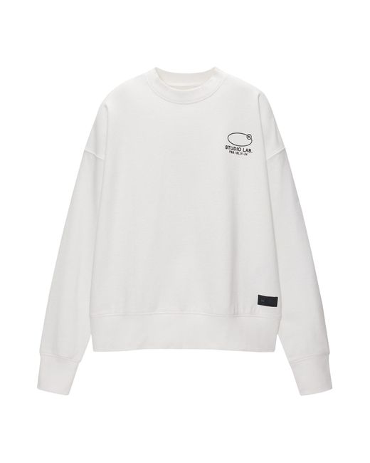 Pull&Bear Sweatshirt in White für Herren