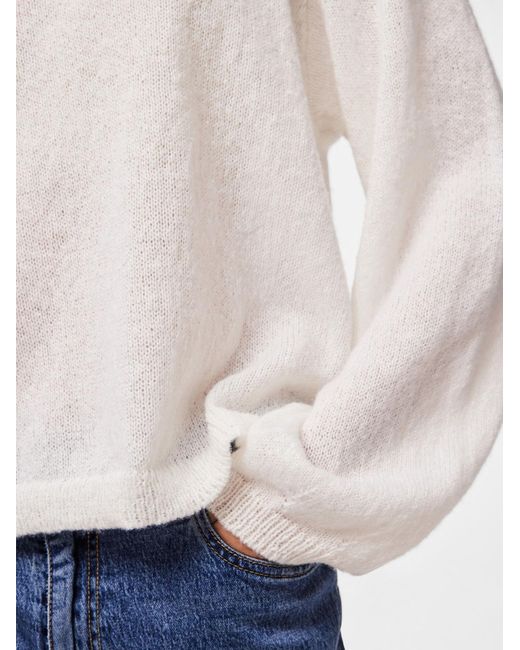 Pieces White Pullover Pcida