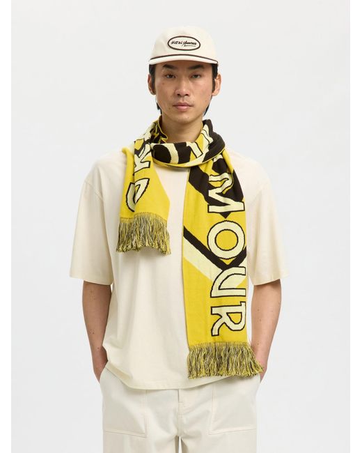 SELECTED Schal in Yellow für Herren