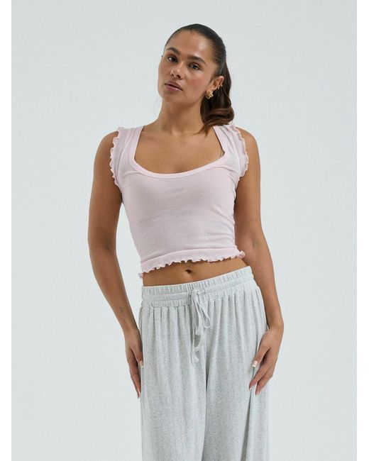 Seamless Basic White Top Cotton