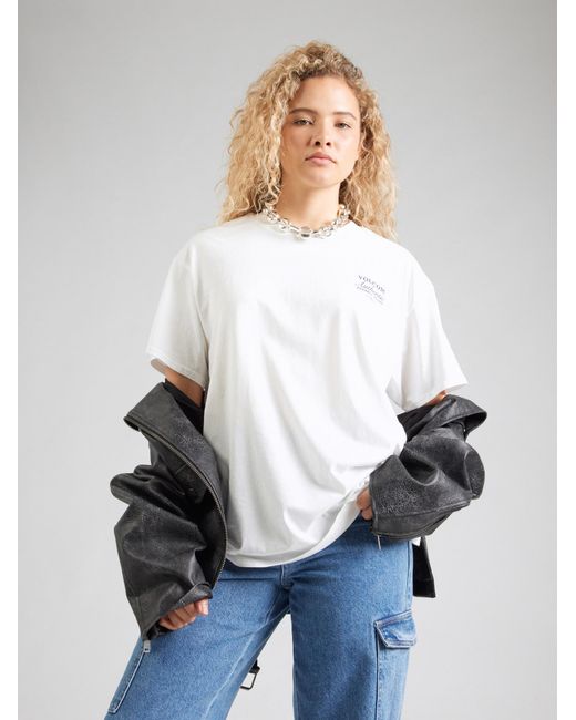 Volcom White T-Shirt Stones Throw