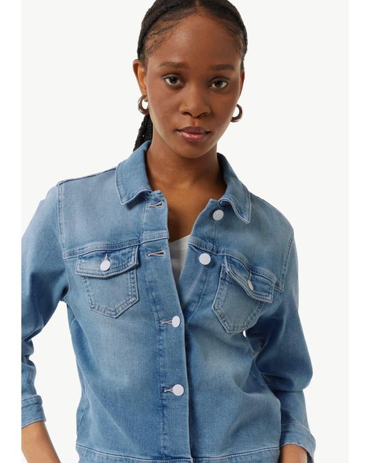 comma casual identity Blue Übergangsjacke