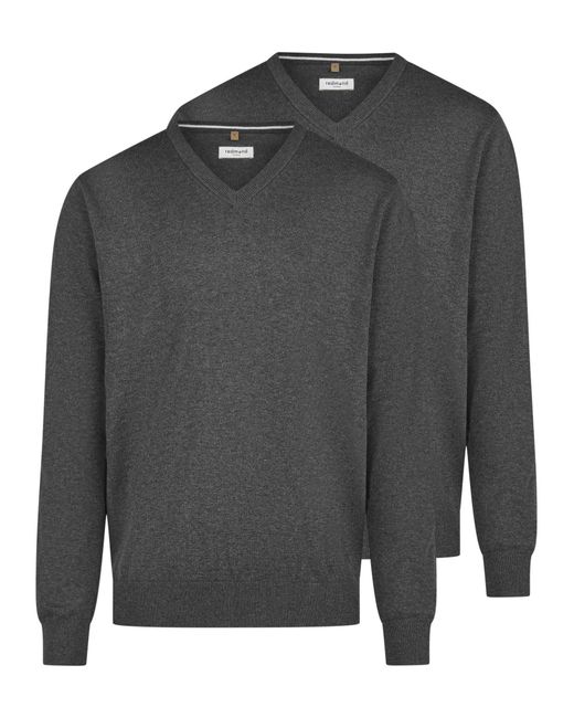 Redmond Pullover Basic in Gray für Herren