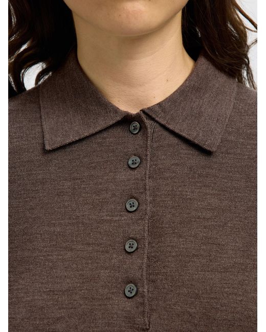 SELECTED Brown Pullover Slfthea
