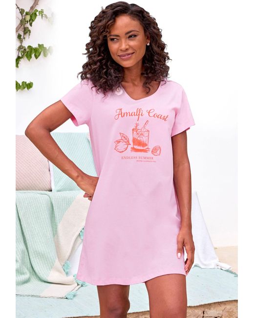 vivance active Pink Nachthemd Dreams