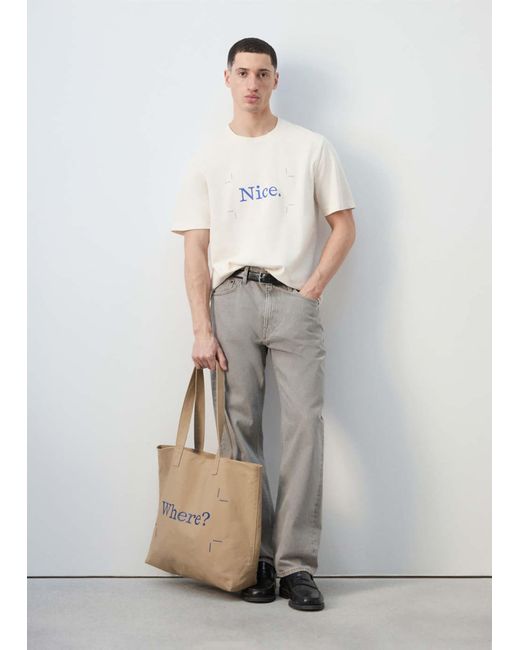Mango Tasche in Natural für Herren