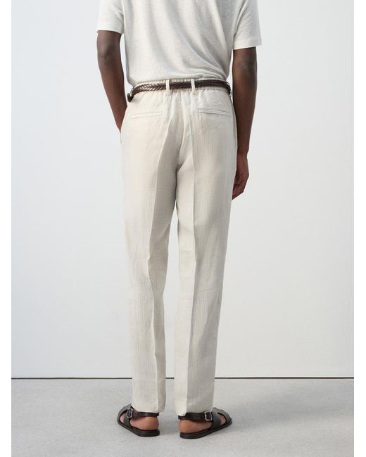 Mango Hose Soller in White für Herren
