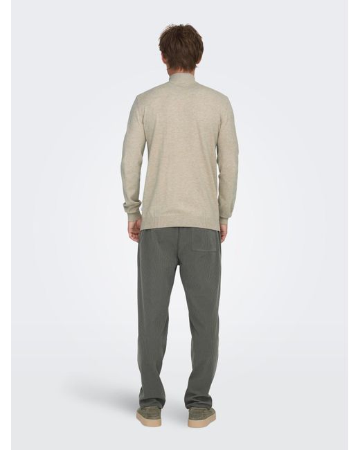 Only & Sons Pullover Onsloui in Natural für Herren