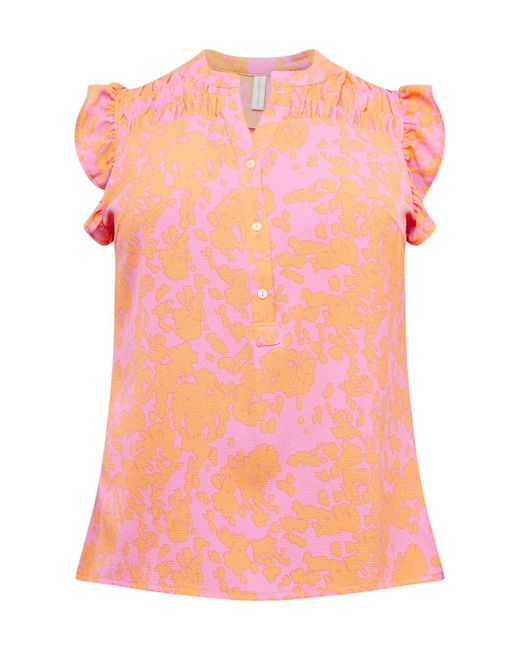 Only Carmakoma Pink Bluse 'lux'