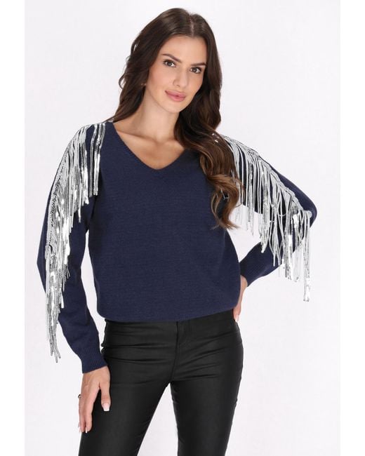 faina Blue Pullover