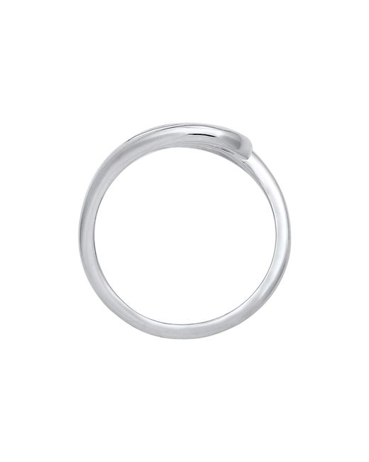 Elli Jewelry White Ring Tropfen