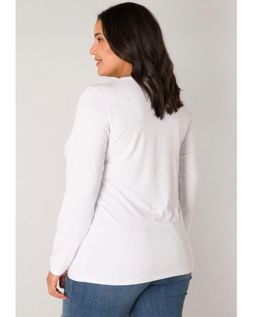 Base Level Curvy Blue Shirt
