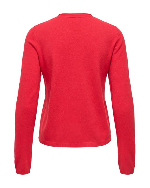 ONLY Red Pullover Onlloyal