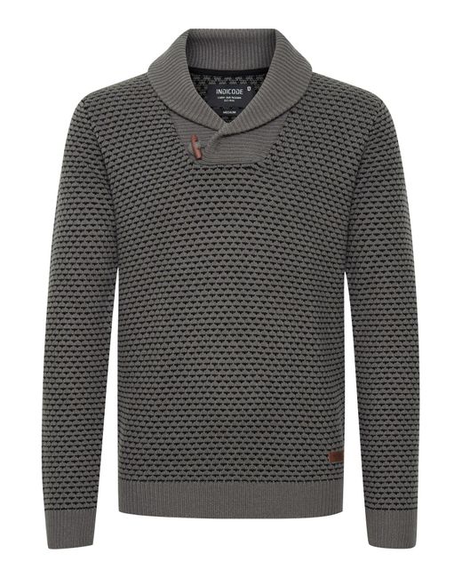 INDICODE Pullover Copent in Gray für Herren
