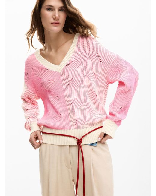 Desigual Pink Pullover