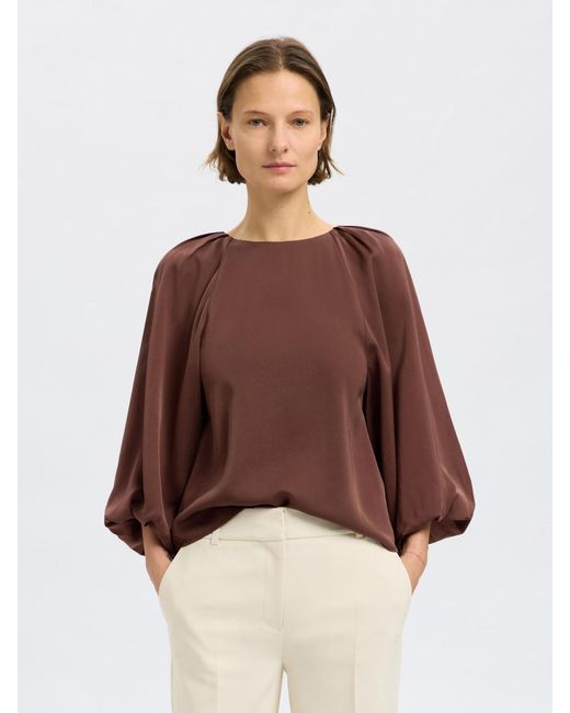 SELECTED Brown Bluse