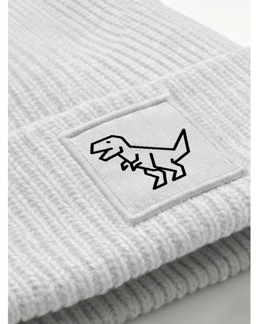 Neverless White Mütze Polygon T-Rex