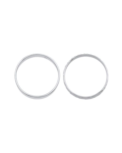 Kuzzoi Ring Set in Metallic für Herren
