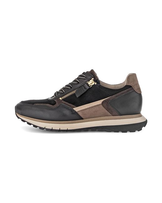 Gabor Black TURIN Keilsneaker, Freizeitschuh, Halbschuh, Schnürer in Komforweite H (sehr weit)