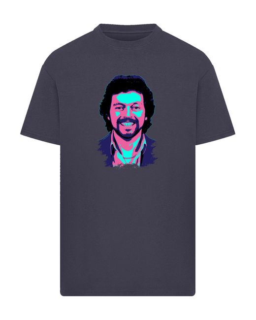 F4NT4STIC T-Shirt Tv Times Jeremy Beadle 1982 Pop Art in Blue für Herren