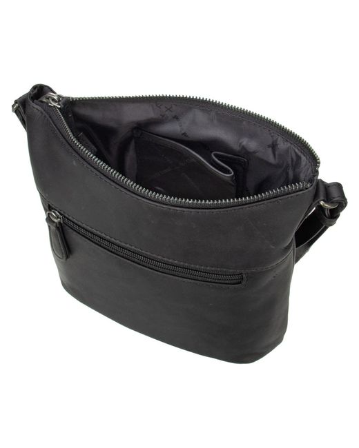 The Chesterfield Brand Black Umhängetasche Redding