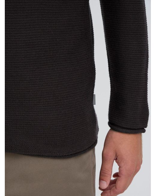 Solid Pullover in Black für Herren