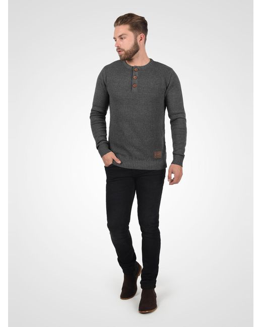 Solid Pullover Terrance in Gray für Herren