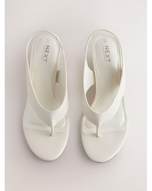 Next White Sandale