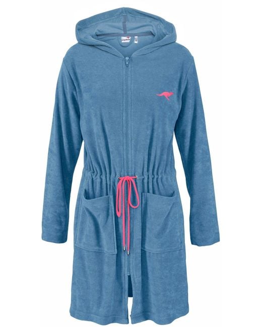 Kangaroos Blue Morgenmantel