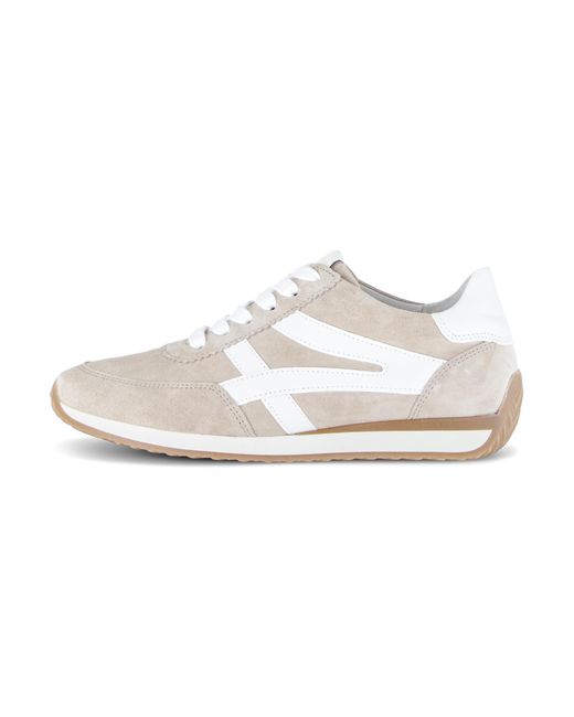 Gabor Black Davos Keilsneaker, Freizeitschuh, Komfortschuh, Schnürschuh mit Kontrastbesatz, H-Weite
